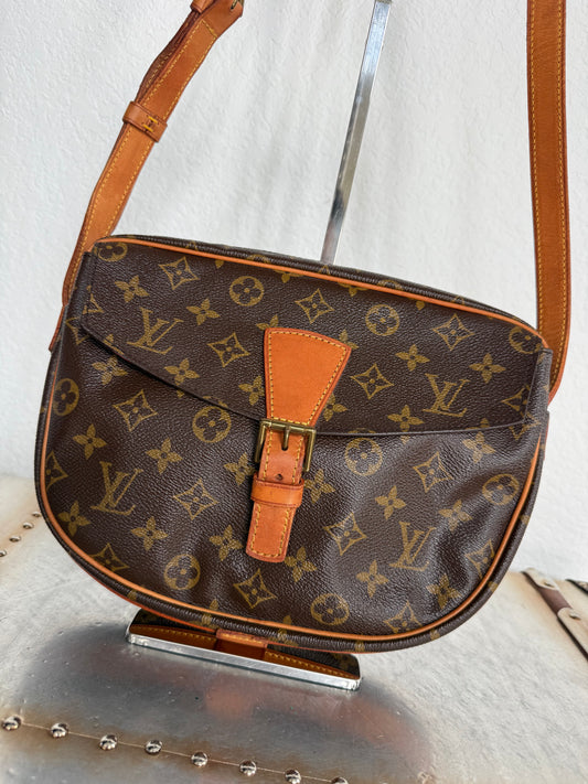 Pre-owned Authentic Louis Vuitton Jeune Fille GM Monogram Crossbody Bag