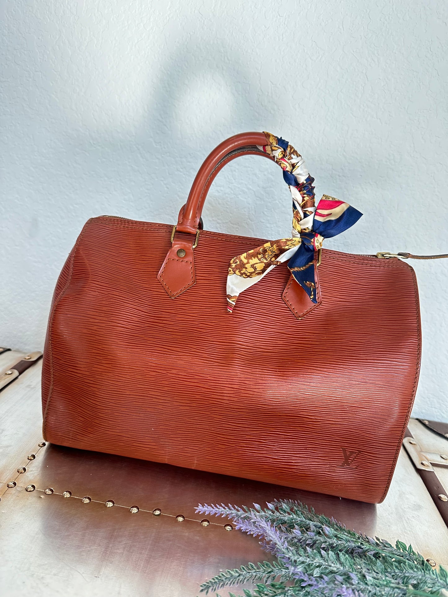 Pre-owned Authentic Louis Vuitton Speedy 30 Epi Handbag
