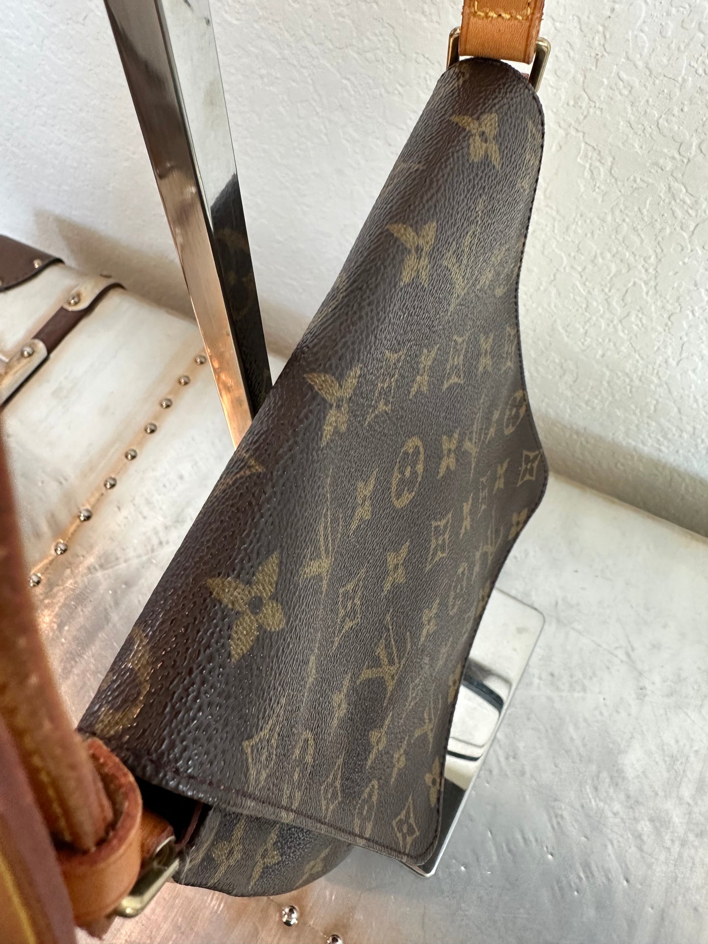 Pre-owned Authentic Louis Vuitton Musette Salsa Short Strap Monogram Shoulder Bag