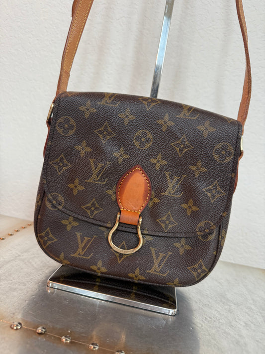 Pre-owned Authentic Louis Vuitton Saint Cloud MM Monogram Shoulder / Crossbody Bag