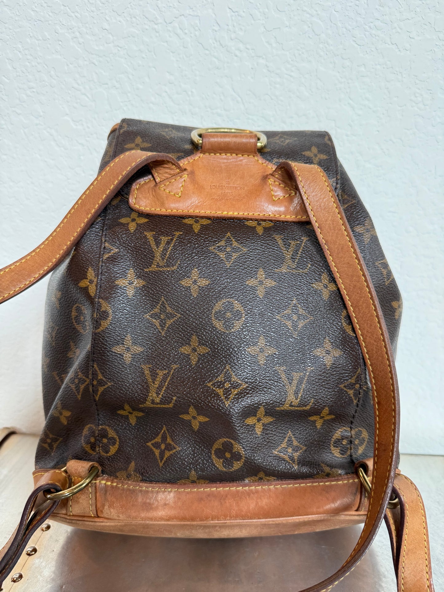 Pre-owned Authentic Louis Vuitton Montsouris MM Monogram Backpack