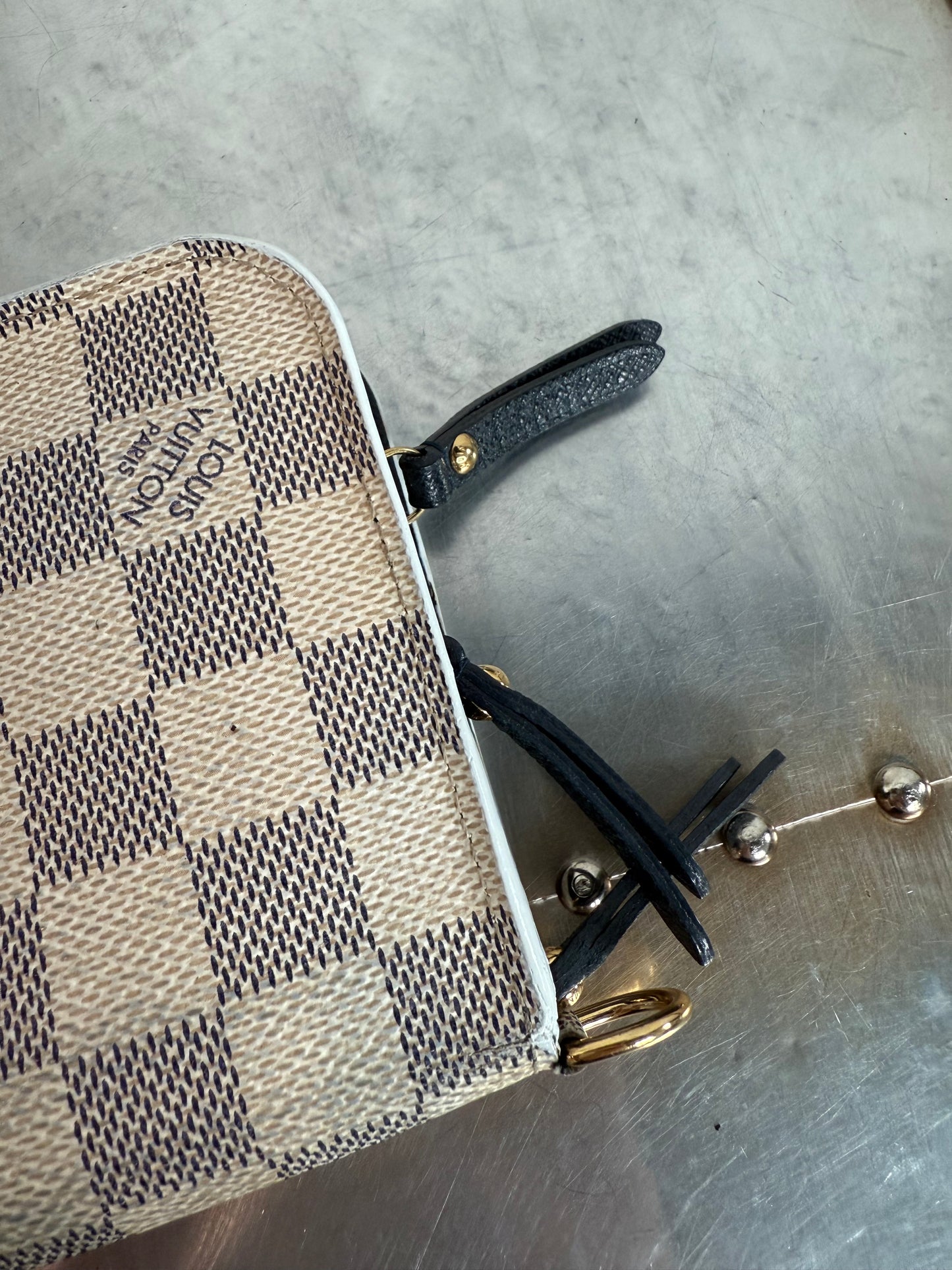 Pre-owned Authentic Louis Vuitton Damier Azur Articles de Voyage Insolite Wallet