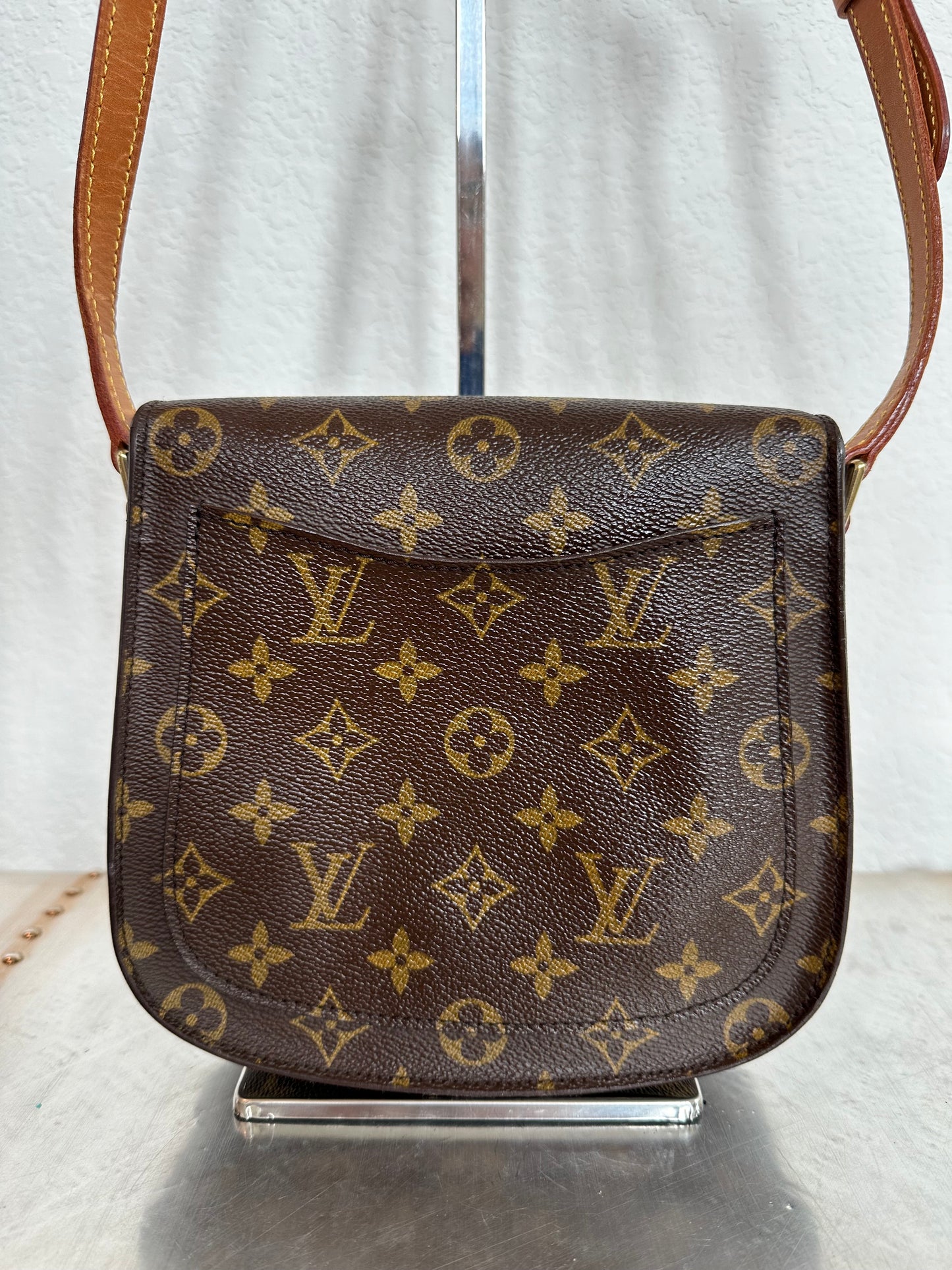 Pre-owned Authentic Louis Vuitton Saint Cloud MM Monogram Shoulder / Crossbody Bag