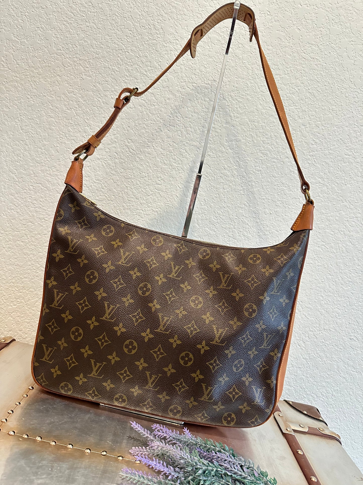 Pre-owned Authentic Louis Vuitton Boulogne 35 Monogram Shoulder Bag