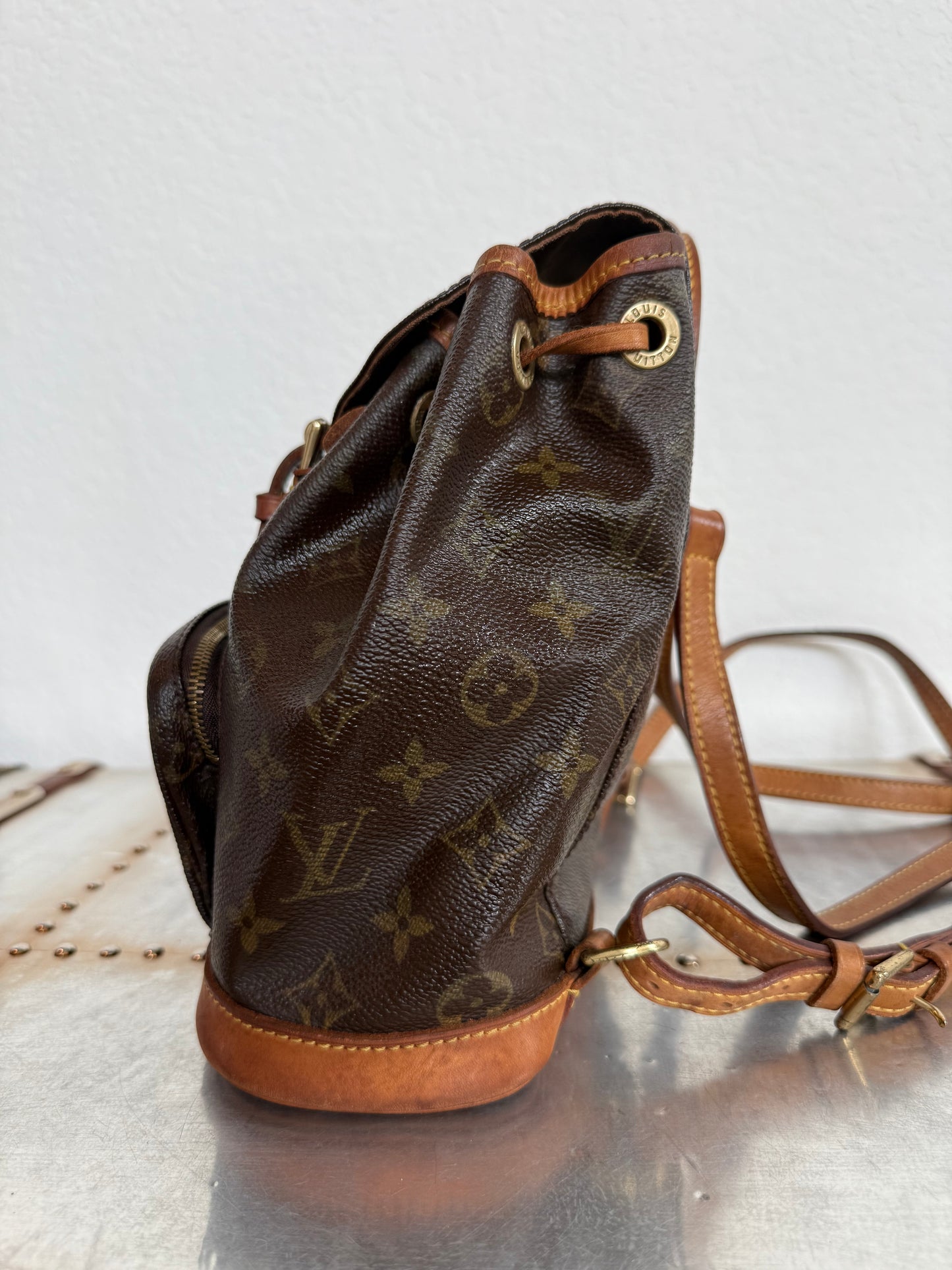 Pre-owned Authentic Louis Vuitton Montsouris Mini Monogram Backpack