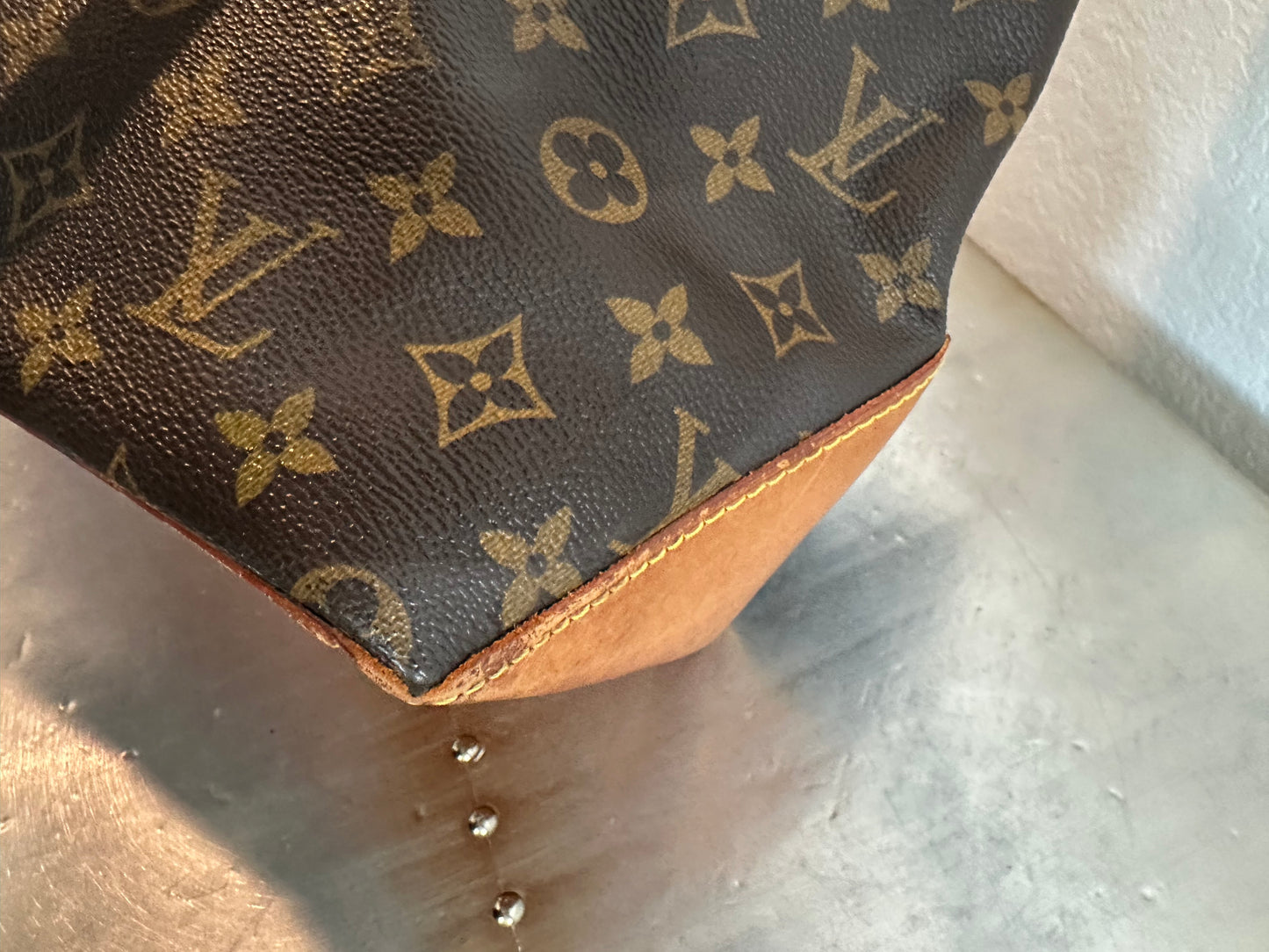 Pre-owned Authentic Louis Vuitton Cabas Mezzo Monogram Shoulder Tote Bag