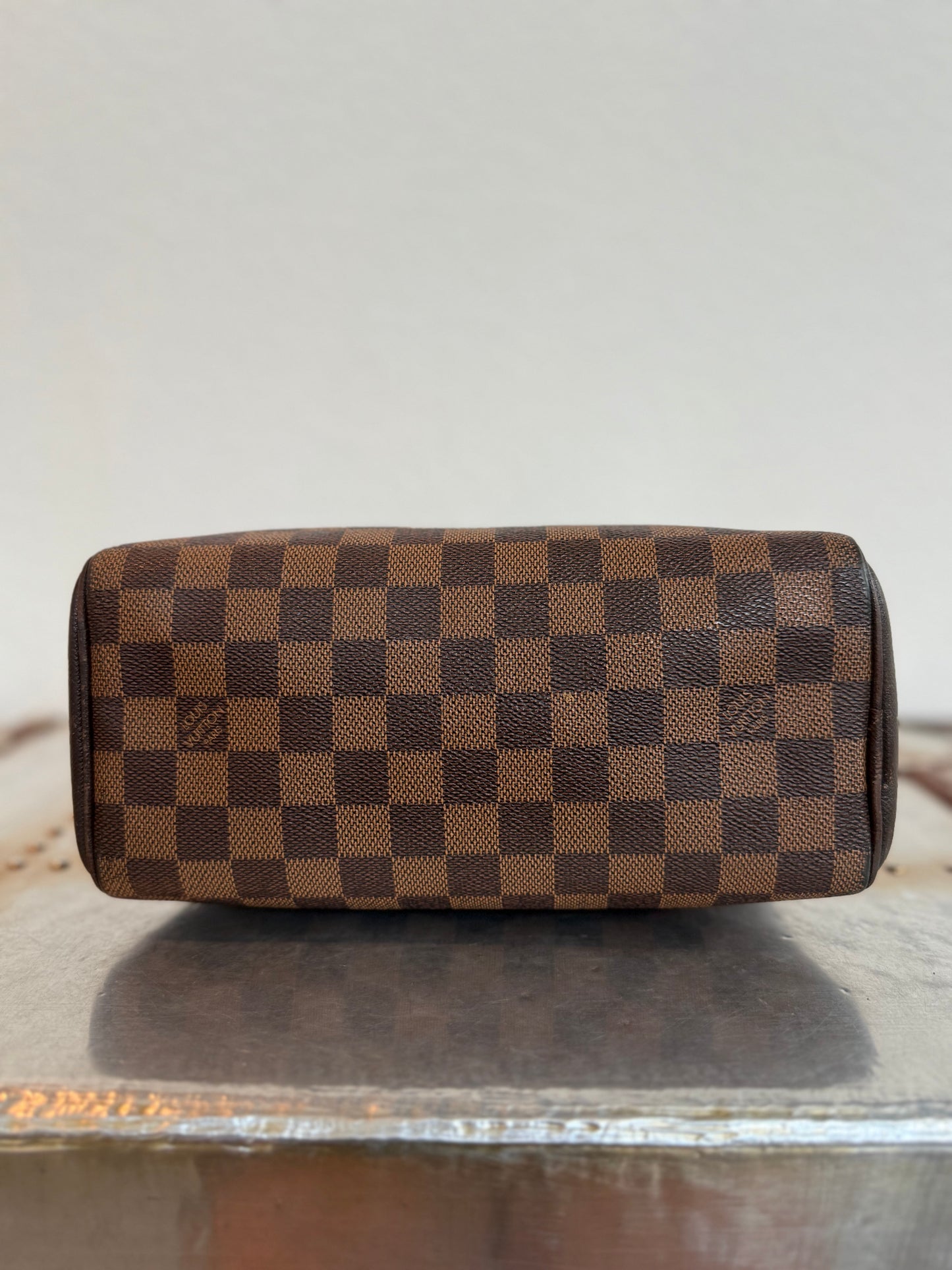 Pre-owned Authentic Louis Vuitton Brera Damier Ebene Handbag