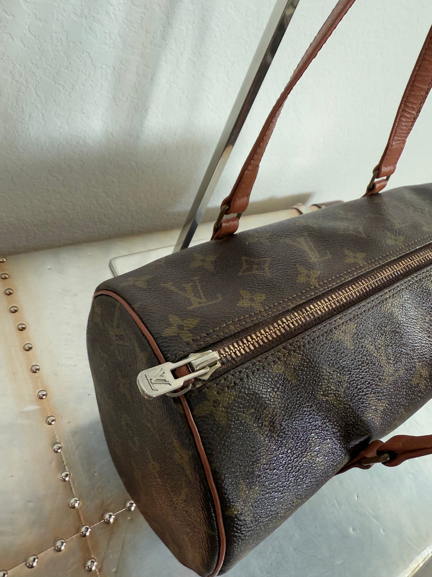 Pre-owned Vintage Authentic Louis Vuitton Papillon 30 Monogram Handbag