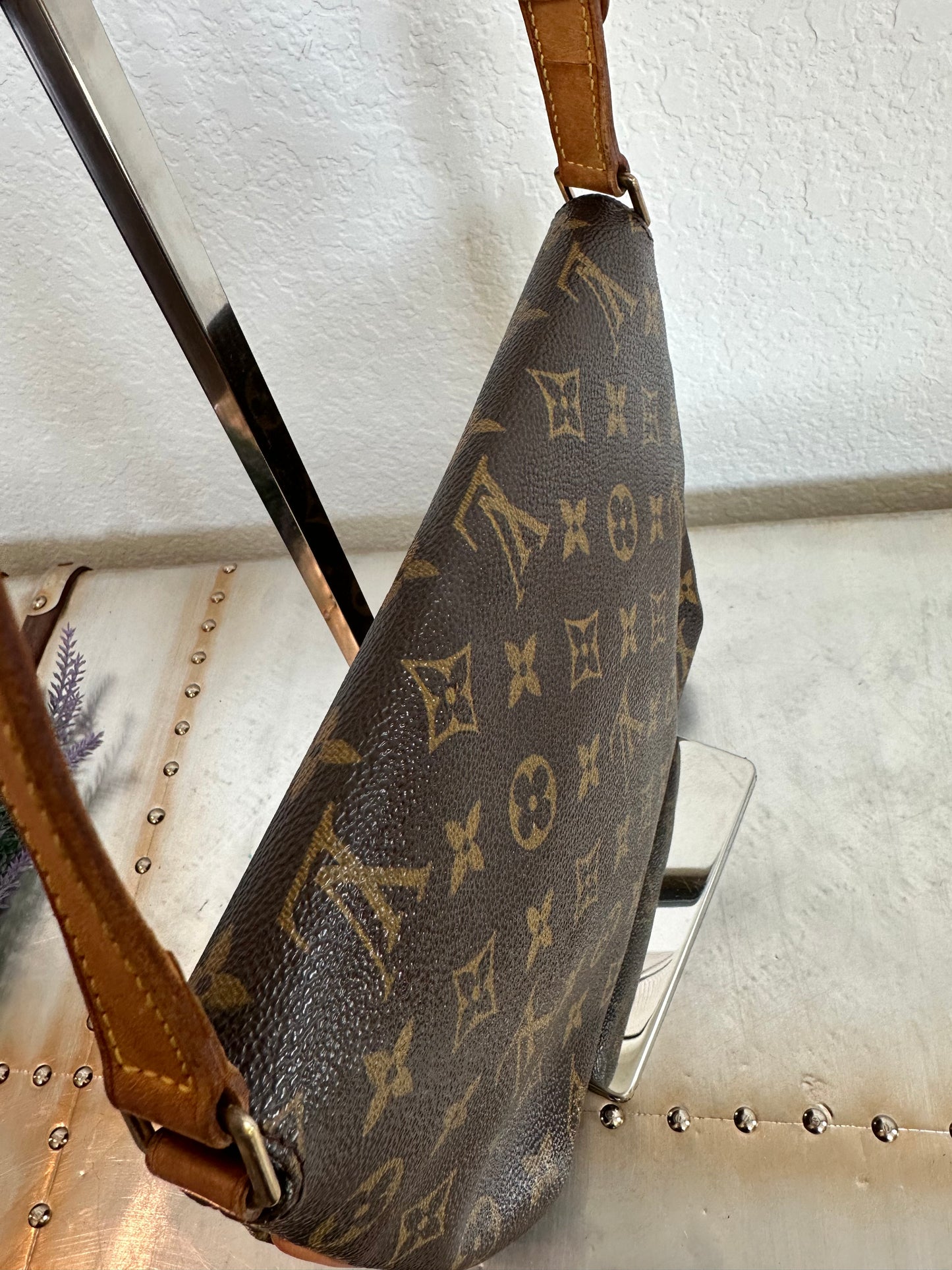 Pre-owned Authentic Louis Vuitton Musette Tango Monogram Shoulder Bag