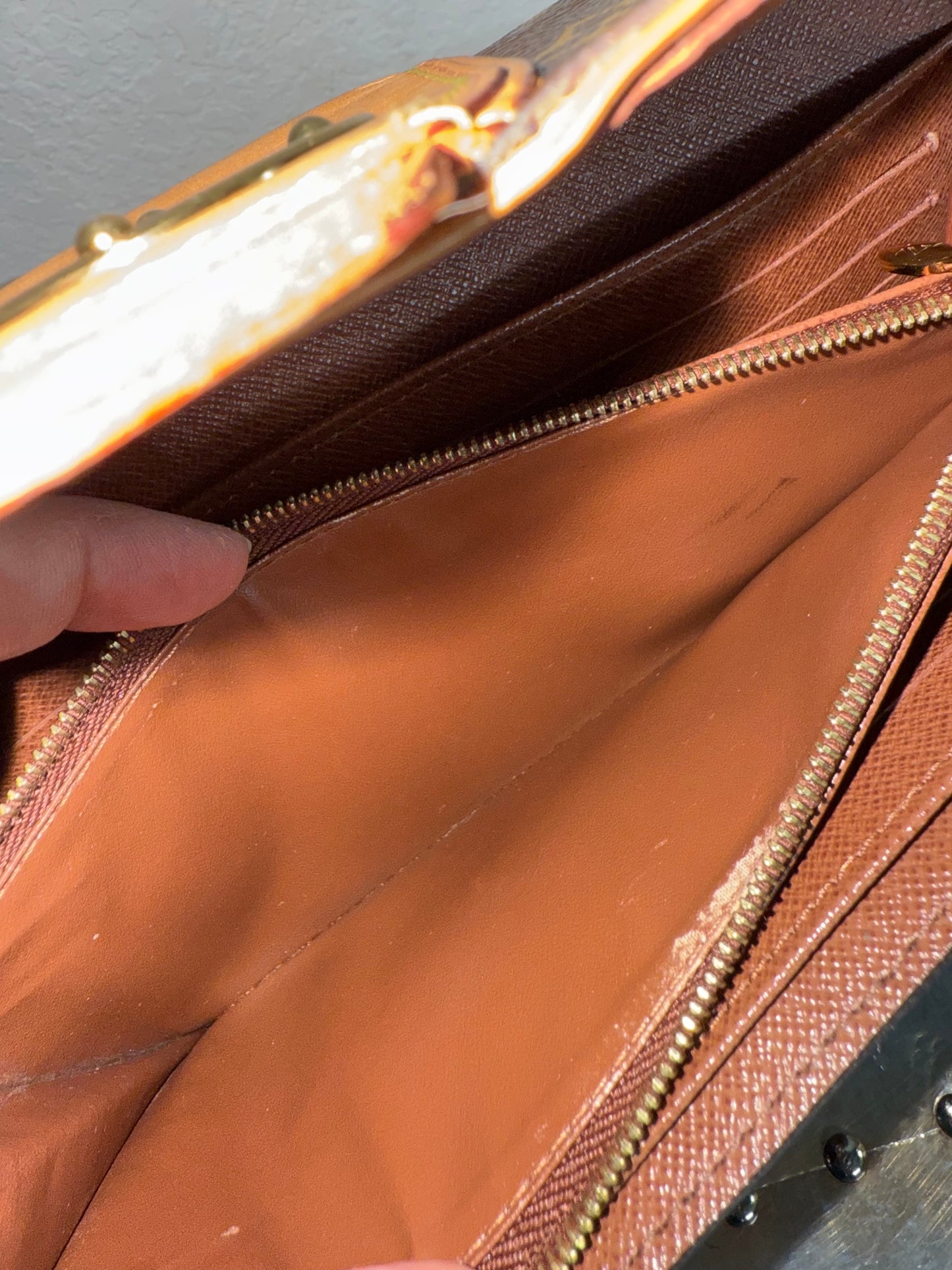 Pre-owned Authentic Louis Vuitton Boetie Monogram Long Wallet