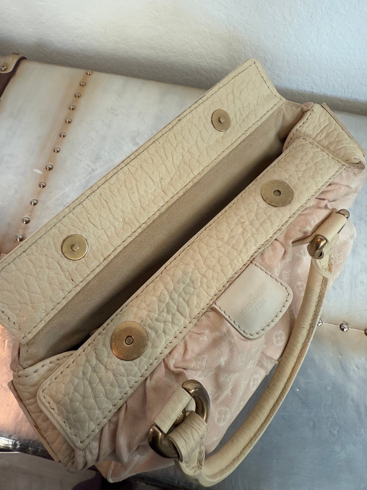 Pre-owned Authentic Louis Vuitton Trapeze PM Monogram Mini Lin Bag