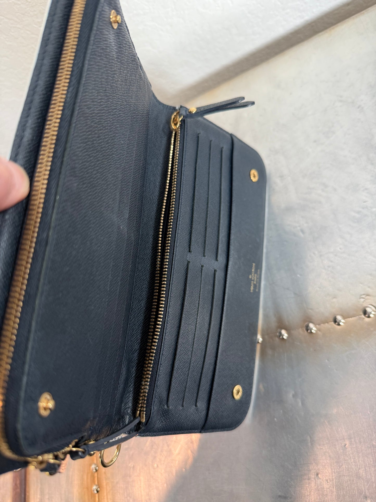 Pre-owned Authentic Louis Vuitton Damier Azur Articles de Voyage Insolite Wallet