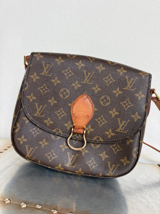 Pre-owned Authentic Louis Vuitton Saint Cloud GM Monogram Crossbody Bag