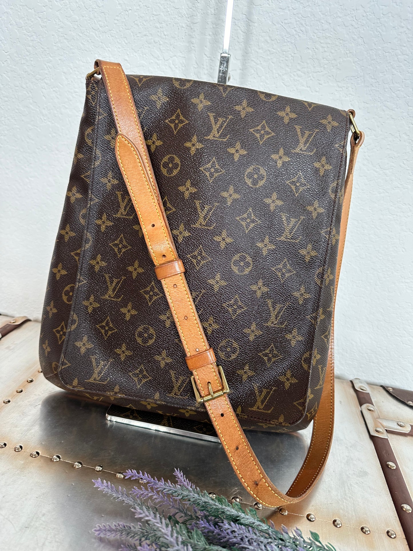 Pre-owned Authentic Louis Vuitton Musette Salsa GM Monogram Shoulder / Crossbody Bag