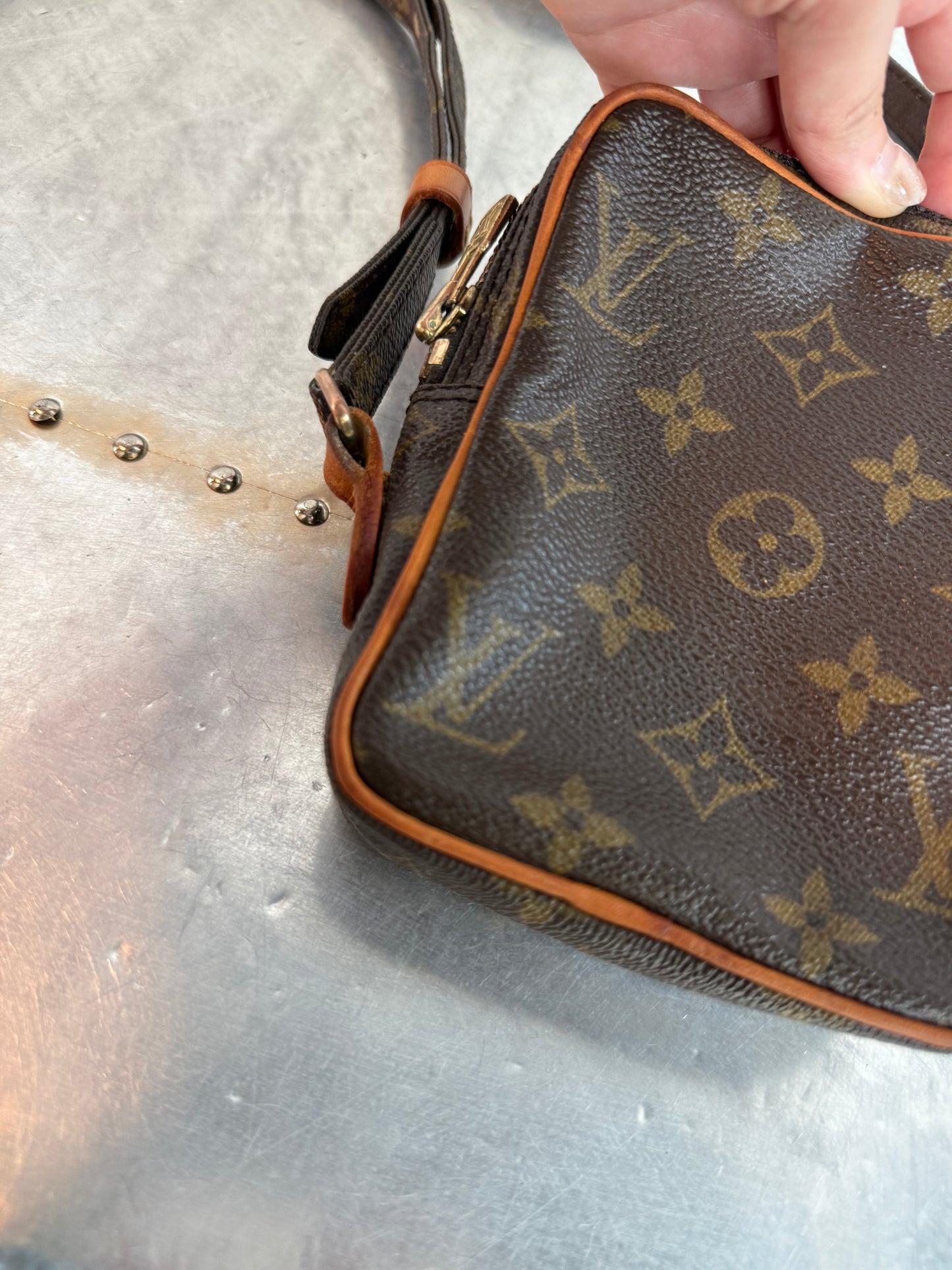 Pre-owned Louis Vuitton Mini Danube Monogram Crossbody Bag