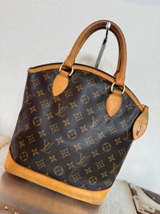Pre-owned Authentic Louis Vuitton Lockit PM Monogram Handbag