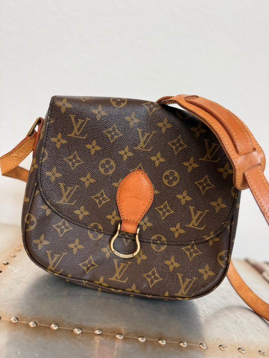 Pre-owned Authentic Louis Vuitton Saint Cloud GM Monogram Crossbody Bag