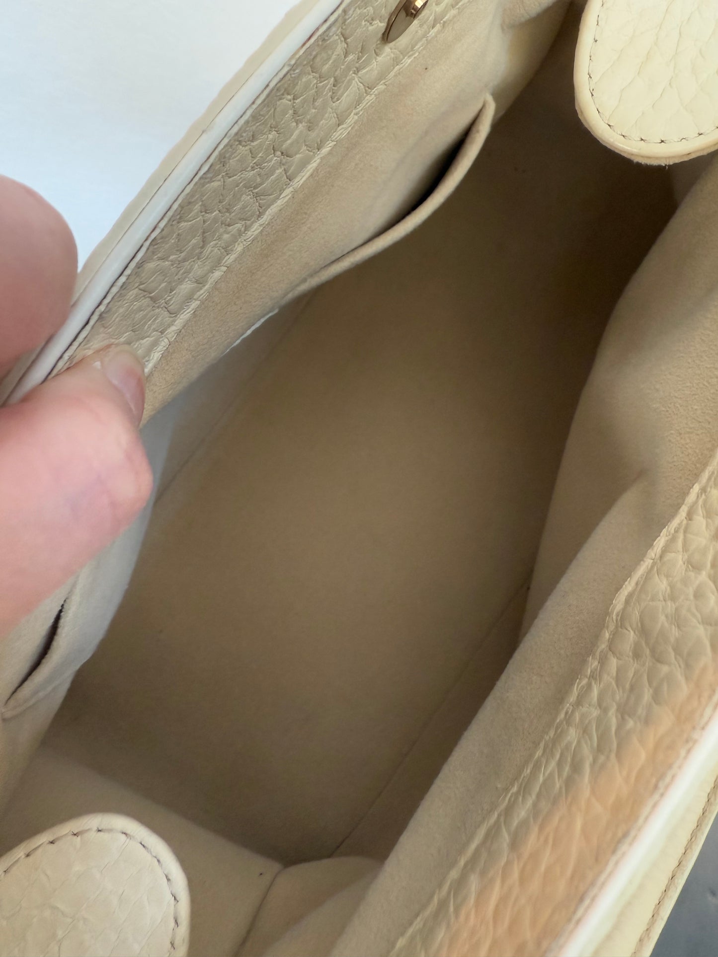 Pre-owned Authentic Louis Vuitton Trapeze PM Monogram Mini Lin Bag
