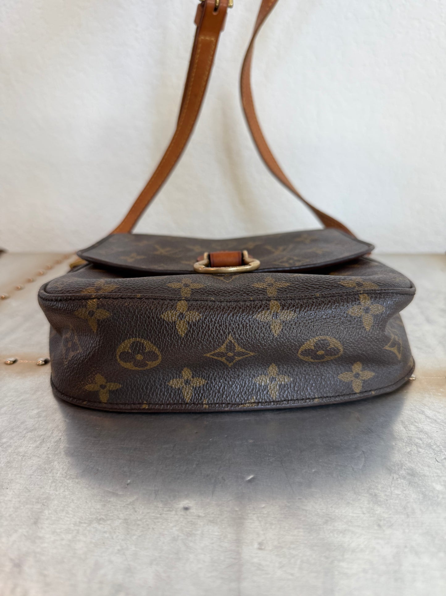 Pre-owned Authentic Louis Vuitton Saint Cloud MM Monogram Shoulder / Crossbody Bag