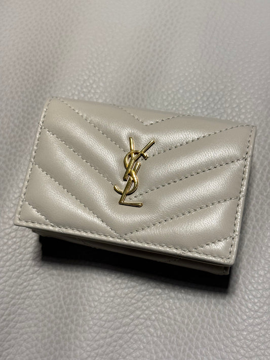 Yves Saint Laurent Cassandra Leather French Wallet