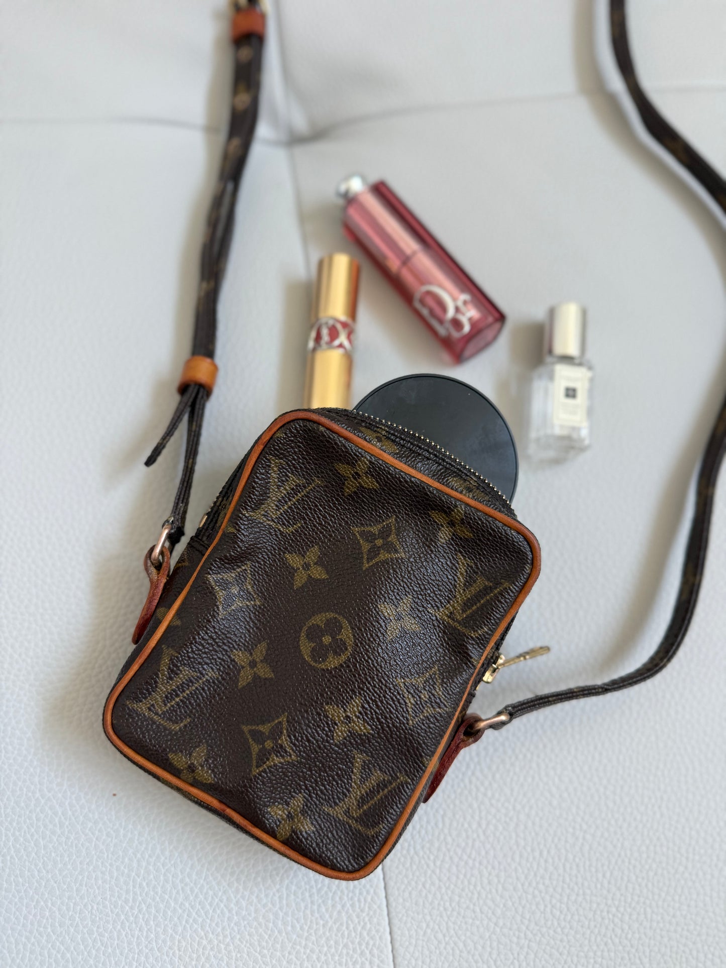Pre-owned Louis Vuitton Mini Danube Monogram Crossbody Bag