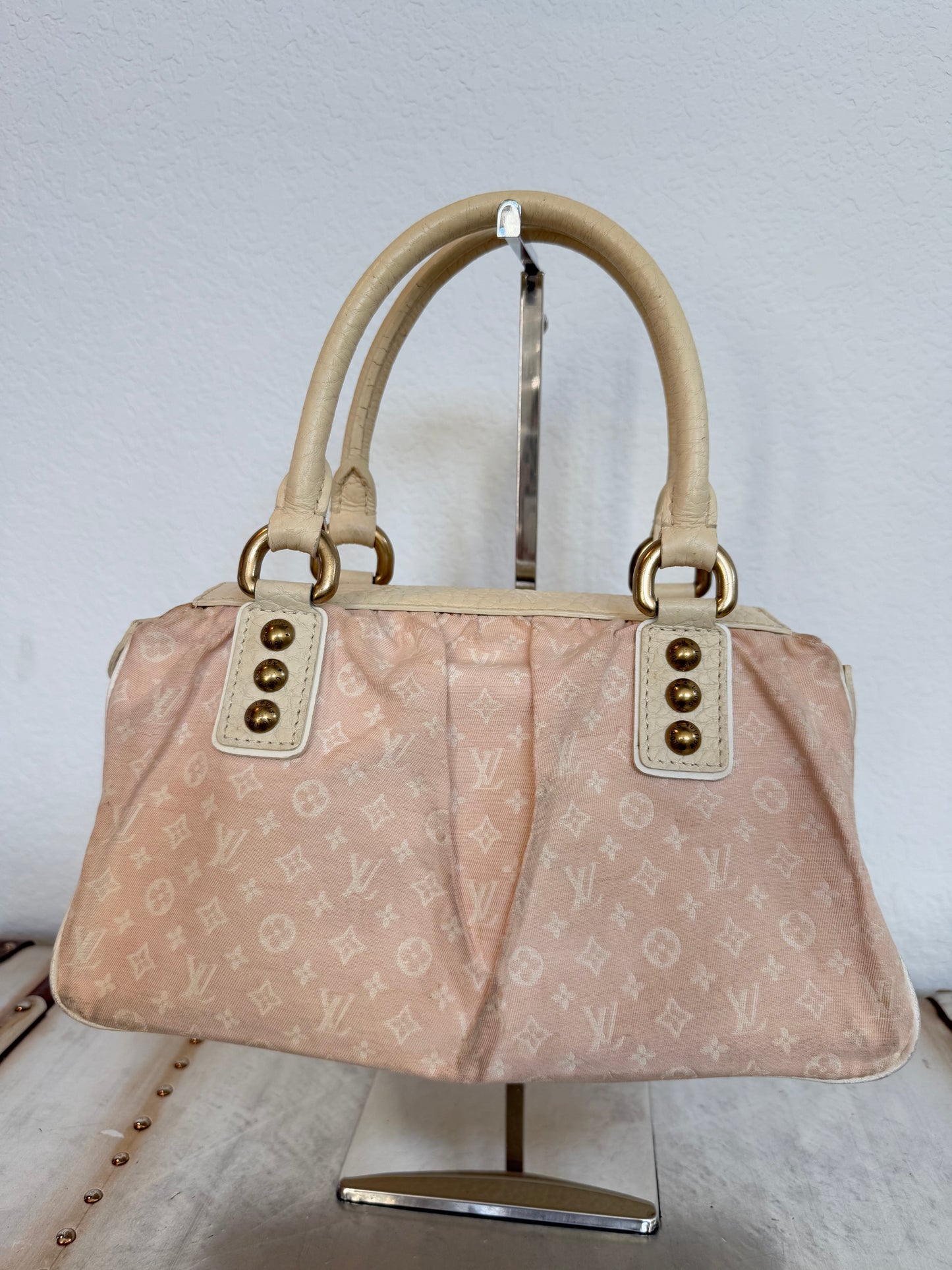 Pre-owned Authentic Louis Vuitton Trapeze PM Monogram Mini Lin Bag