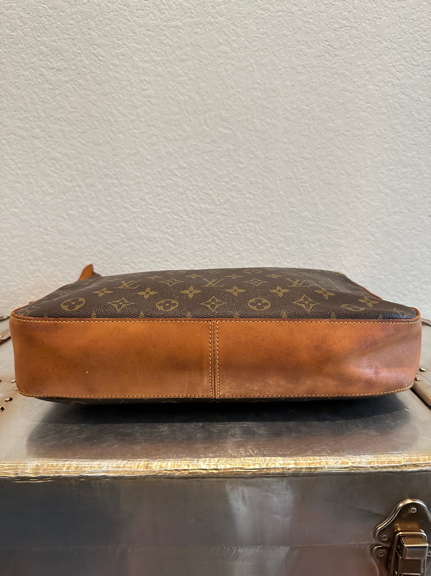 Pre-owned Authentic Louis Vuitton Boulogne 35 Monogram Shoulder Bag
