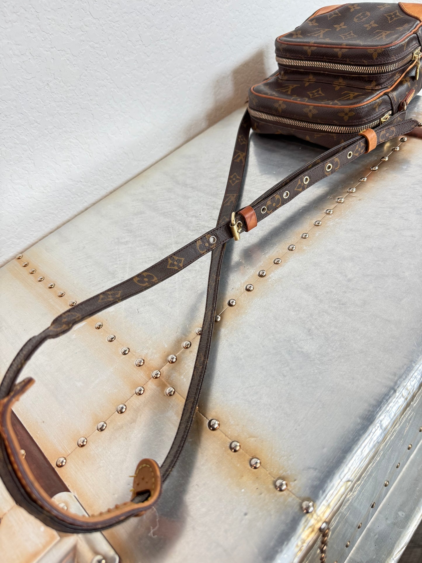 Pre-owned Authentic Louis Vuitton Amazon Monogram Crossbody Bag