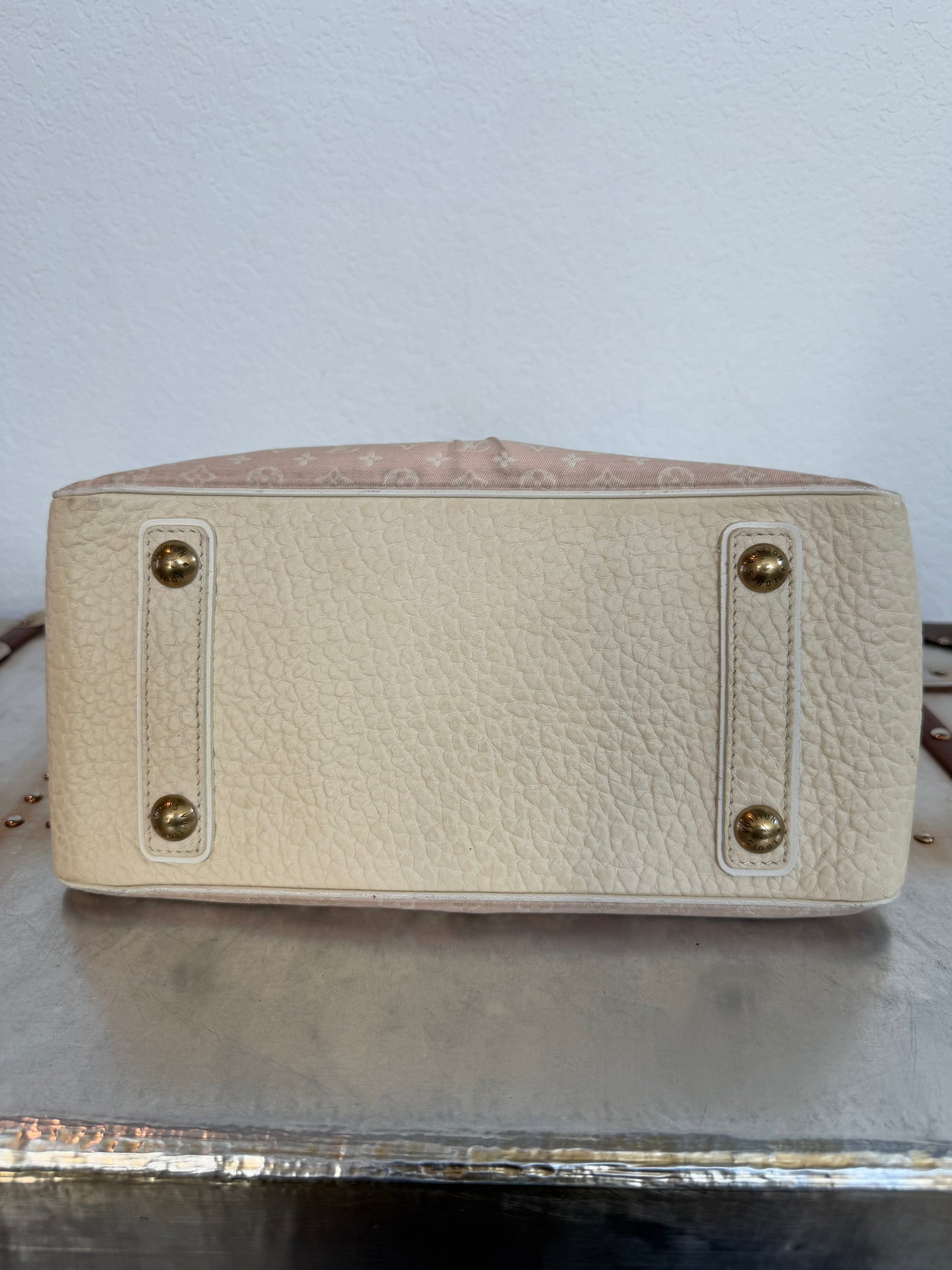 Pre-owned Authentic Louis Vuitton Trapeze PM Monogram Mini Lin Bag