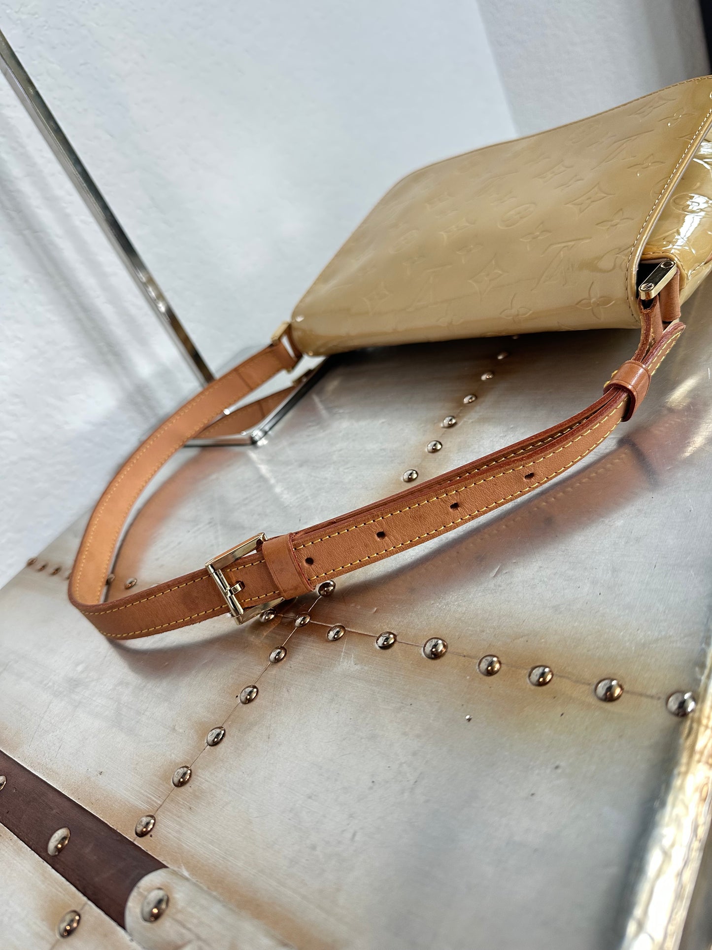 Pre-owned Authentic Louis Vuitton Vernis Thompson Street Shoulder Bag
