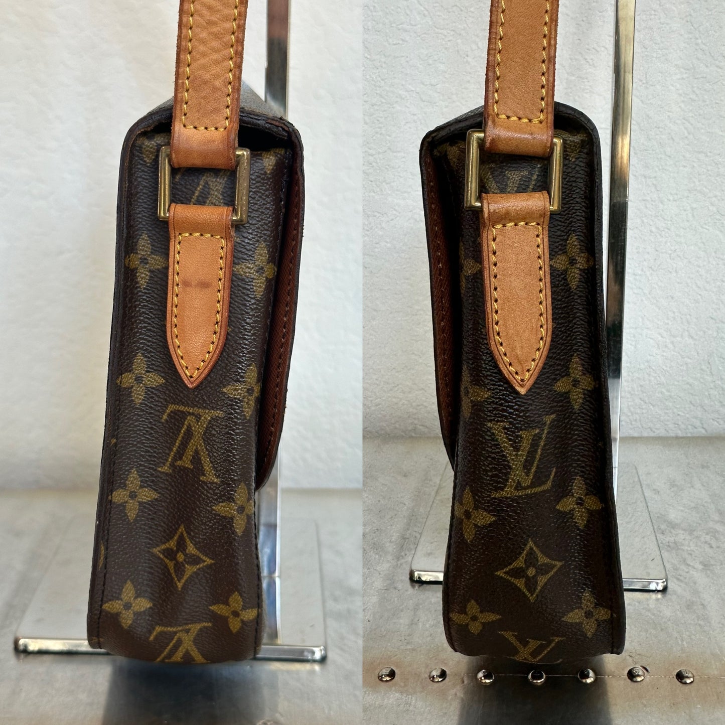 Pre-owned Authentic Louis Vuitton Saint Cloud GM Monogram Crossbody Bag