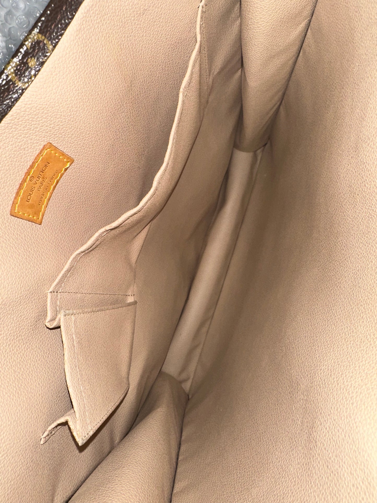 Pre-owned Authentic Louis Vuitton Sac Plat GM Monogram Handbag