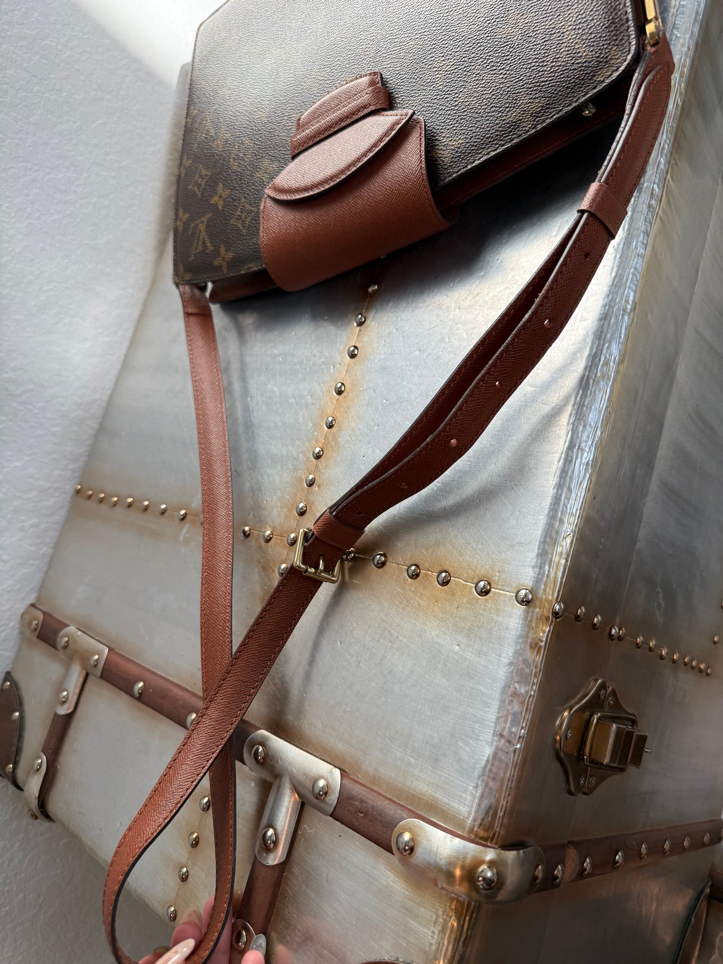Pre-owned Authentic Louis Vuitton Courcelles Monogram Shoulder Bag