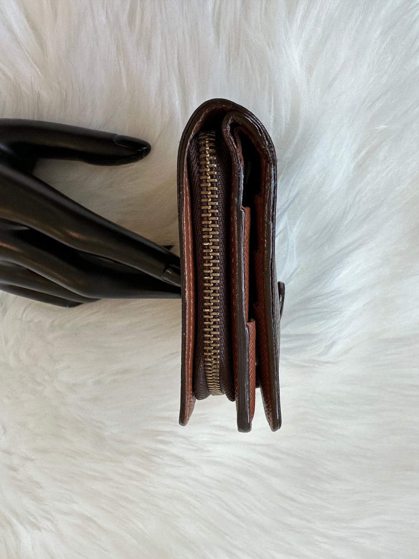 Pre-owned Authentic Louis Vuitton Monogram Compact Zip Wallet