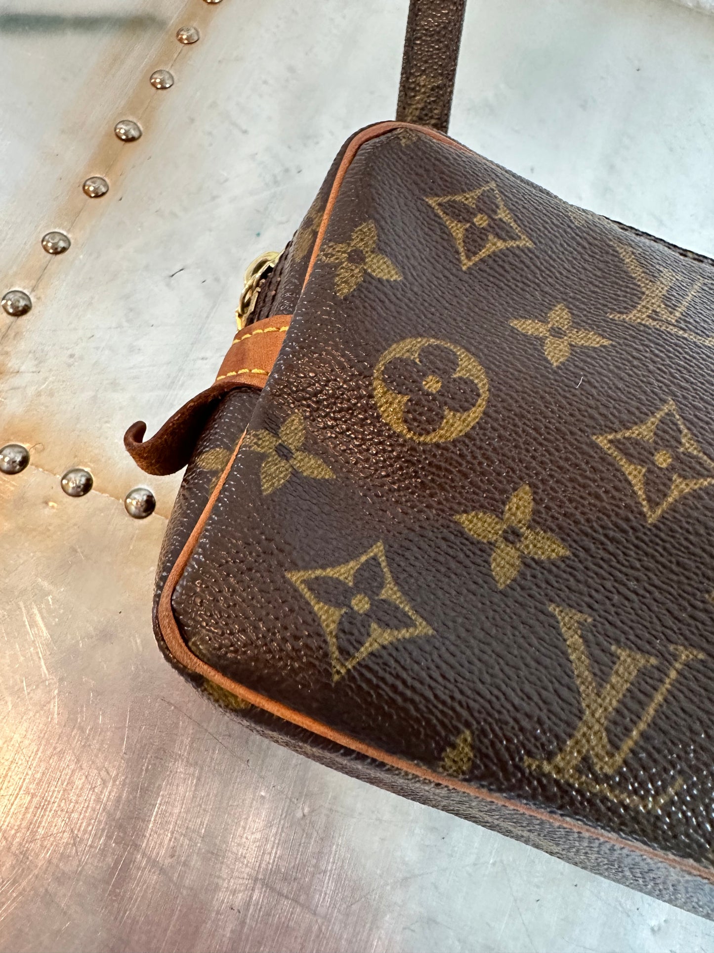 Pre-owned Authentic Louis Vuitton Marly Bandouliere Monogram Crossbody Bag