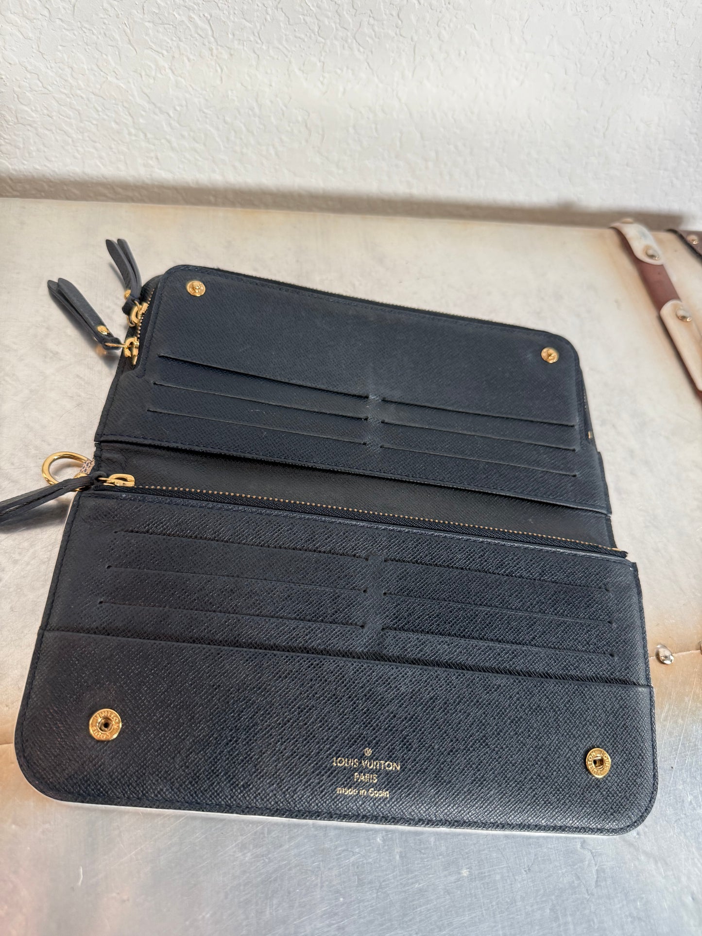 Pre-owned Authentic Louis Vuitton Damier Azur Articles de Voyage Insolite Wallet