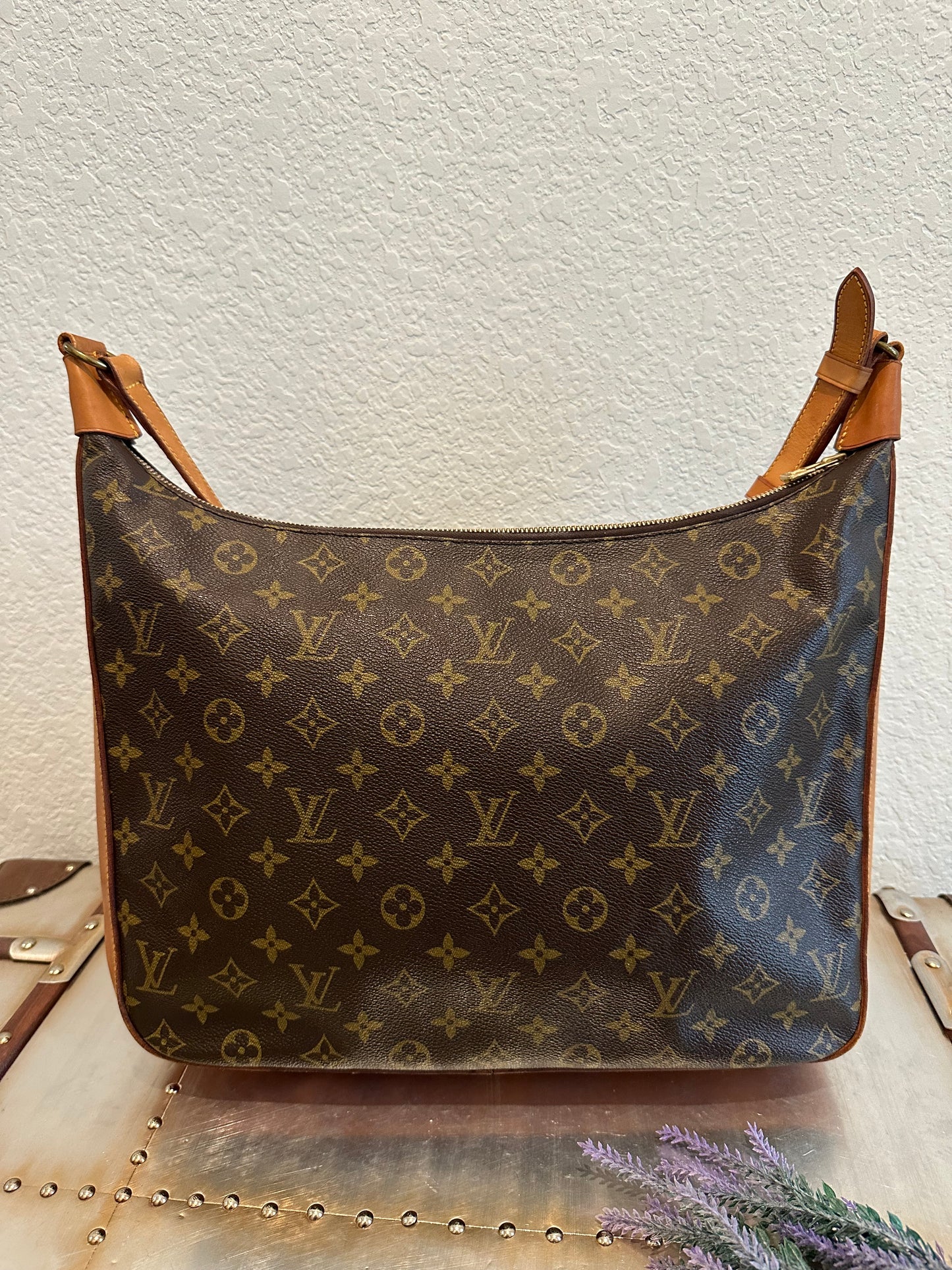 Pre-owned Authentic Louis Vuitton Boulogne 35 Monogram Shoulder Bag