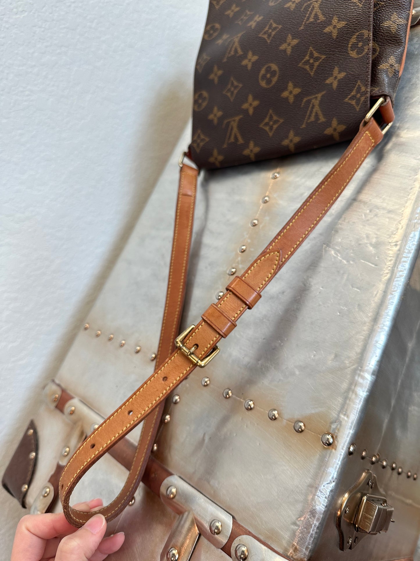Pre-owned Authentic Louis Vuitton Musette Salsa Short Strap Monogram Shoulder Bag