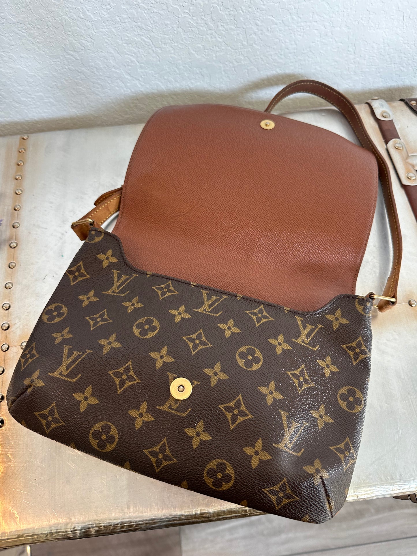 Pre-owned Authentic Louis Vuitton Musette Tango Monogram Shoulder Bag