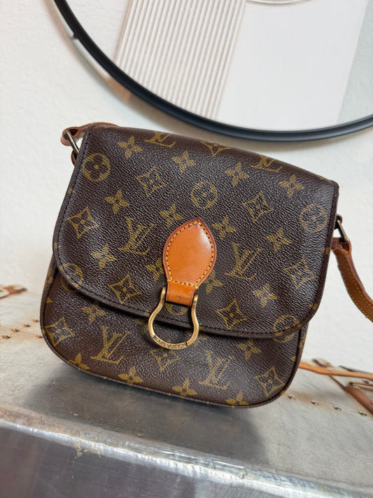 Pre-owned Authentic Louis Vuitton Saint Cloud MM Monogram Shoulder / Crossbody Bag