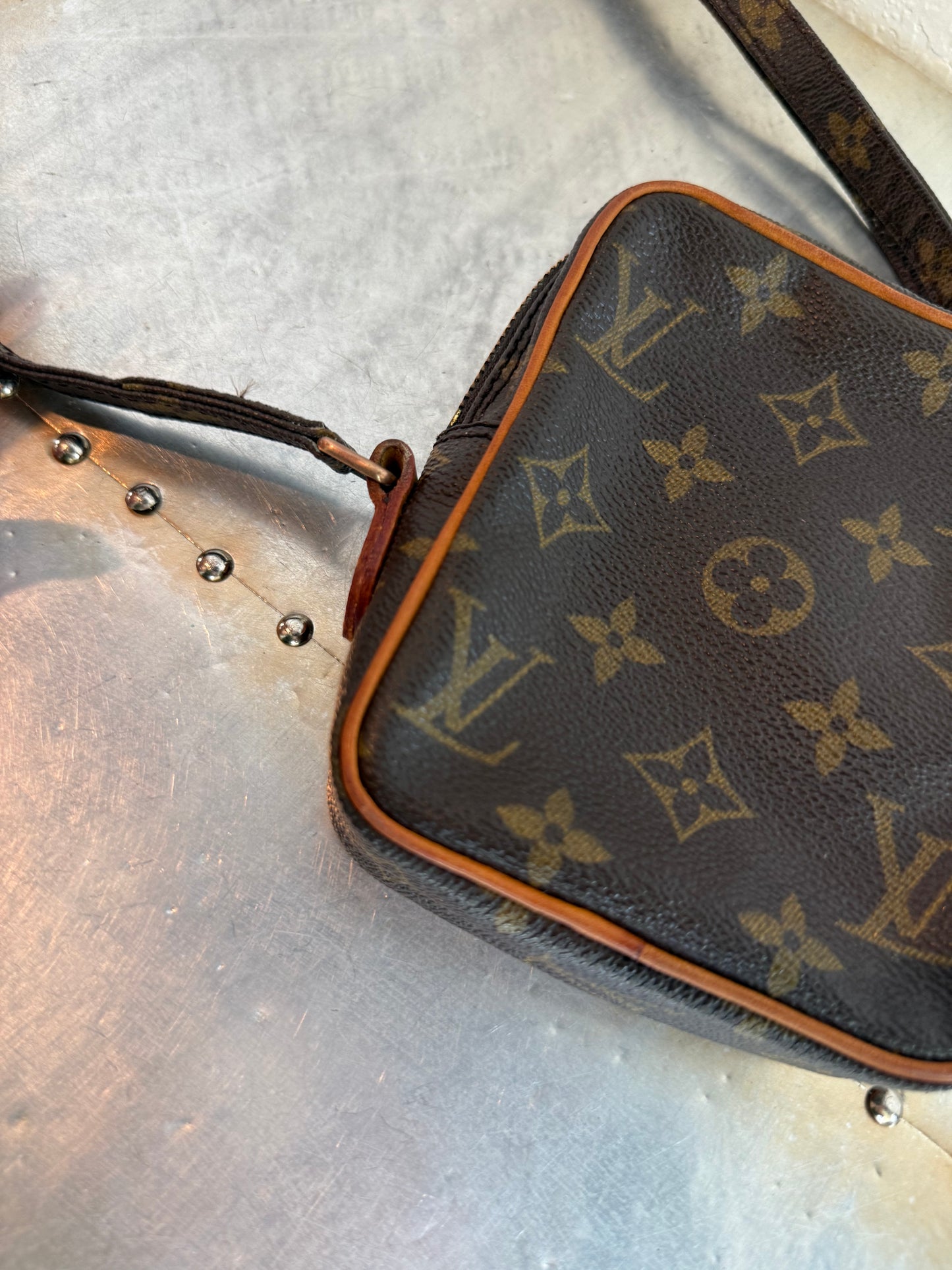 Pre-owned Louis Vuitton Mini Danube Monogram Crossbody Bag