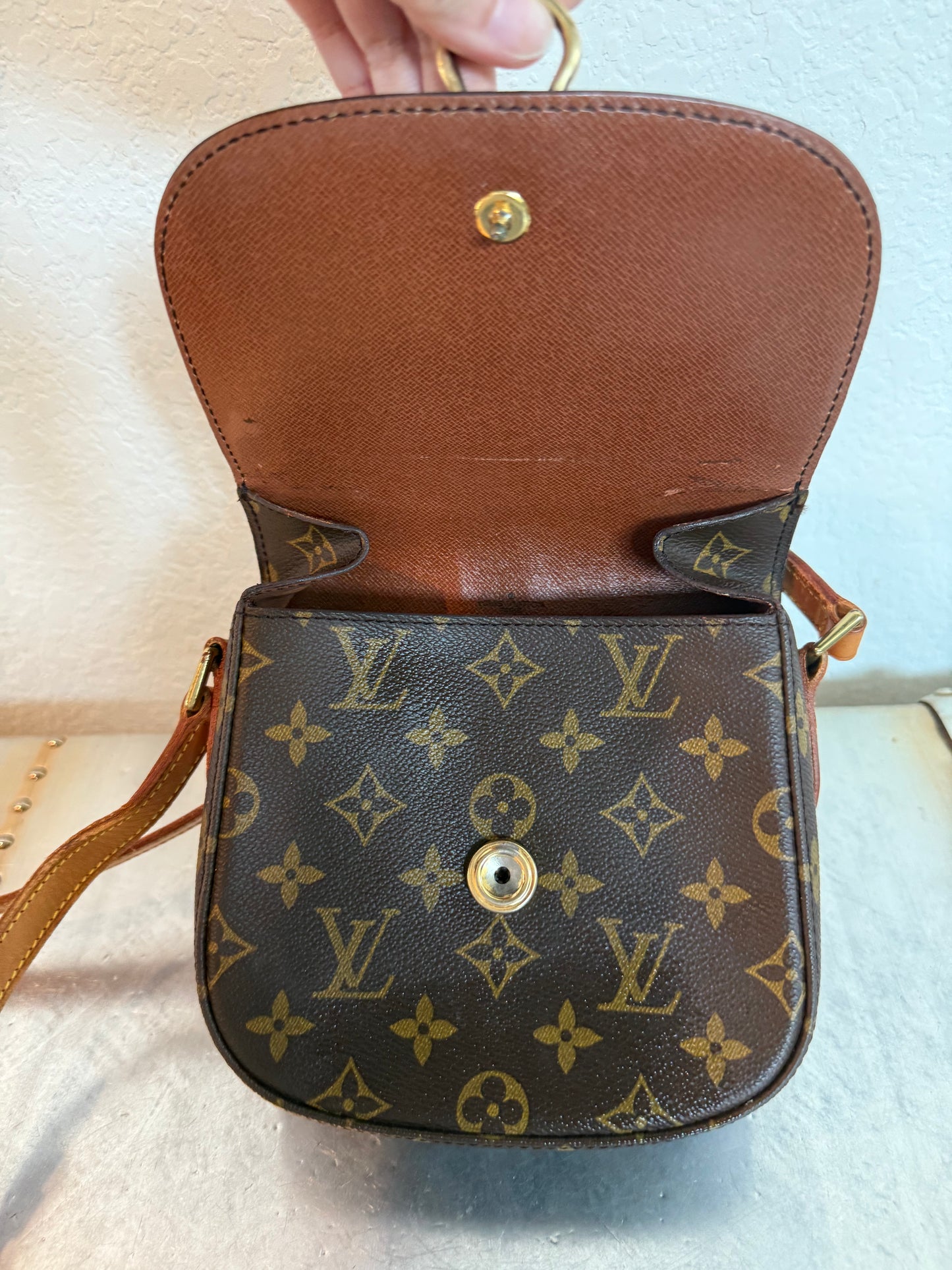 Pre-owned Authentic Louis Vuitton Saint Cloud PM Monogram Shoulder / Crossbody Bag
