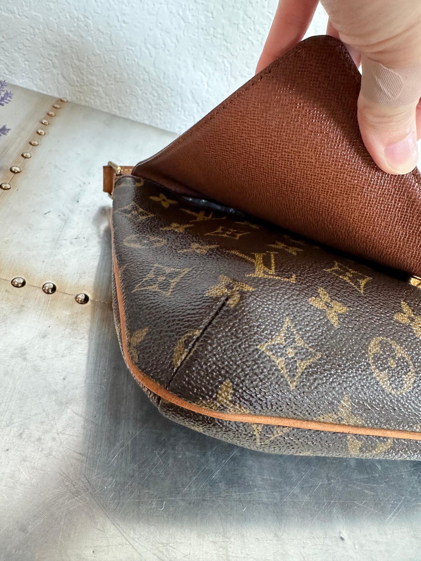 Pre-owned Authentic Louis Vuitton Musette Tango Monogram Shoulder Bag