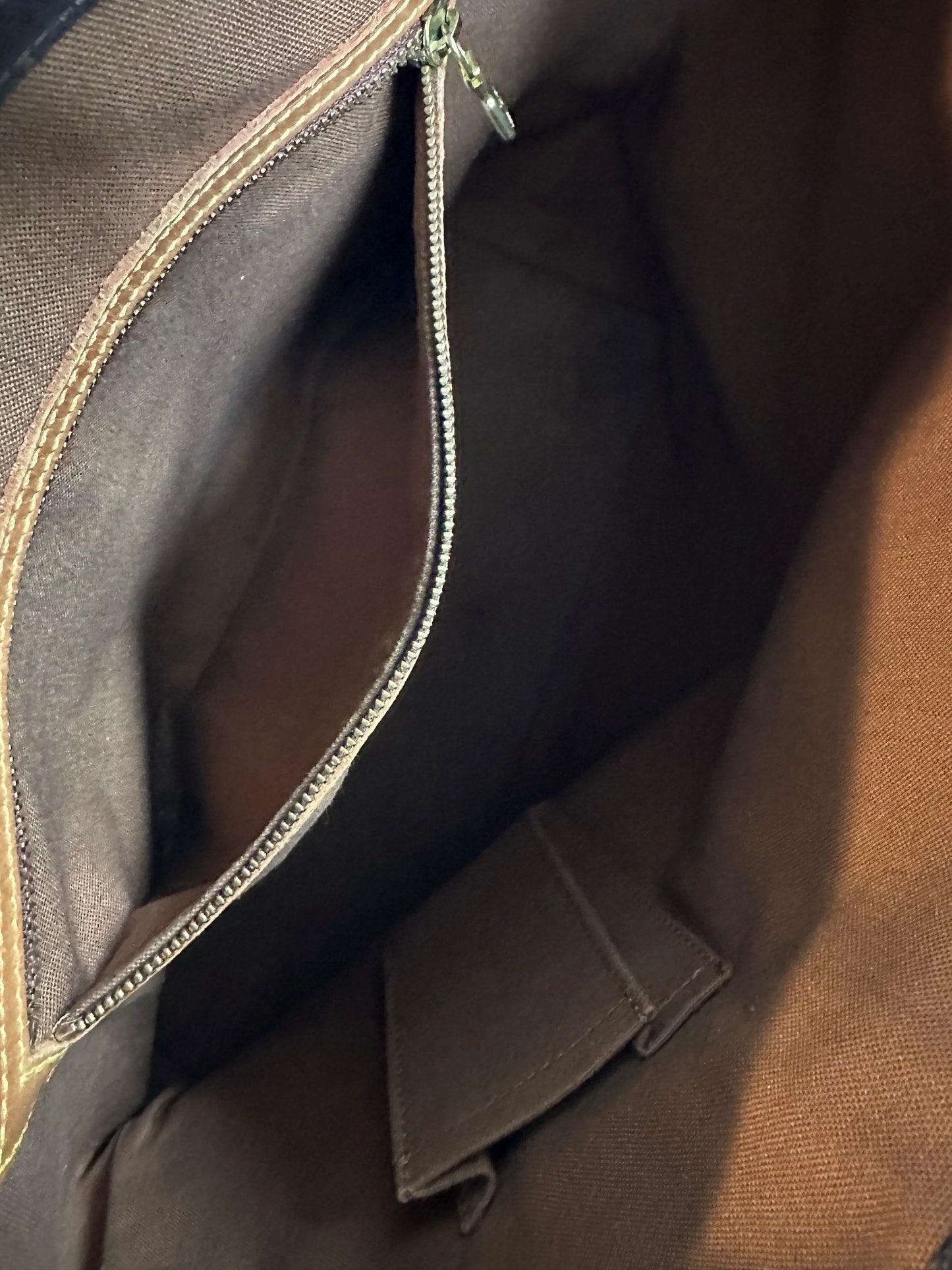 Pre-owned Authentic Louis Vuitton Cabas Mezzo Monogram Shoulder Tote Bag