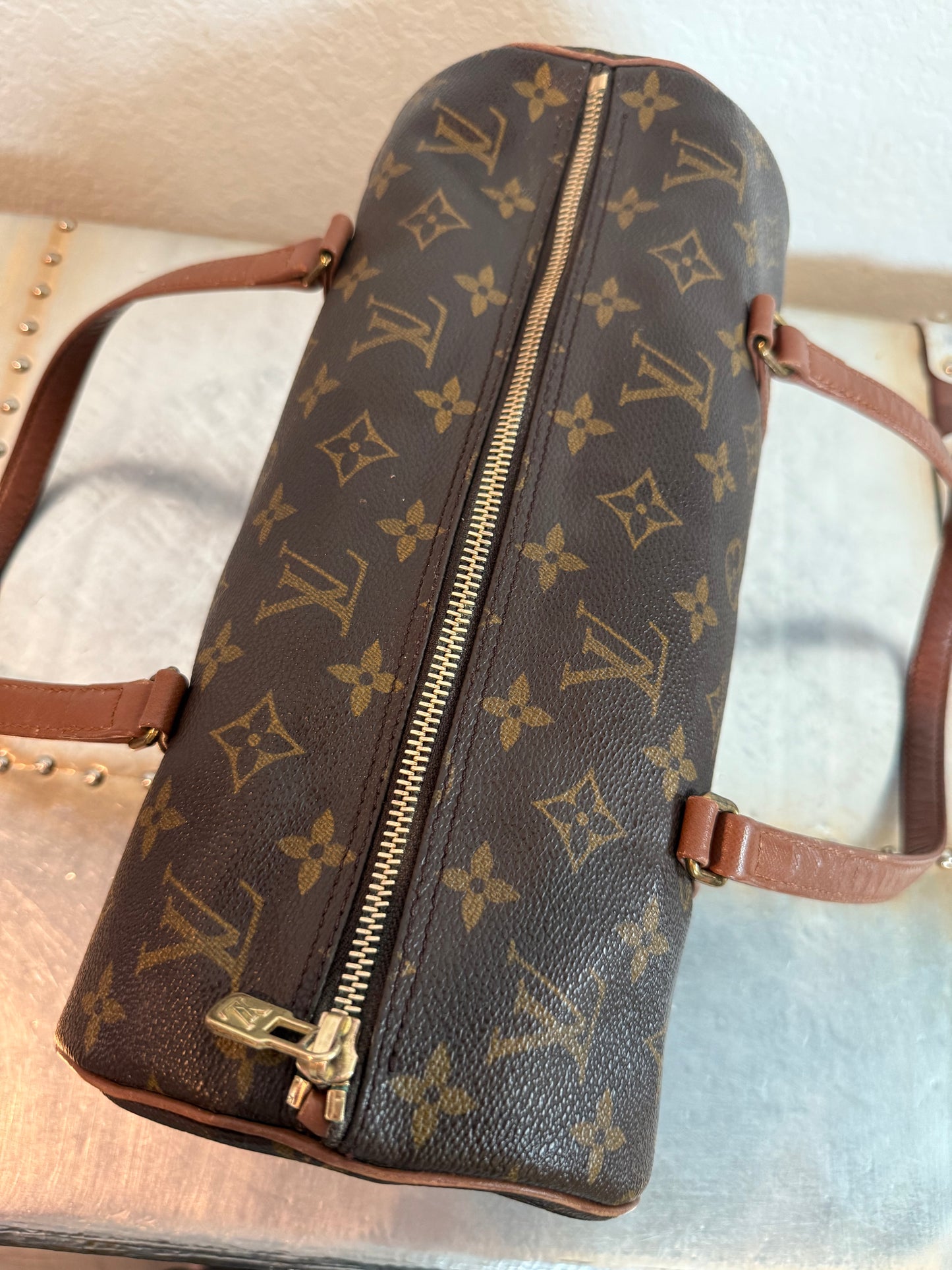 Pre-owned Vintage Authentic Louis Vuitton Papillon 30 Monogram Handbag