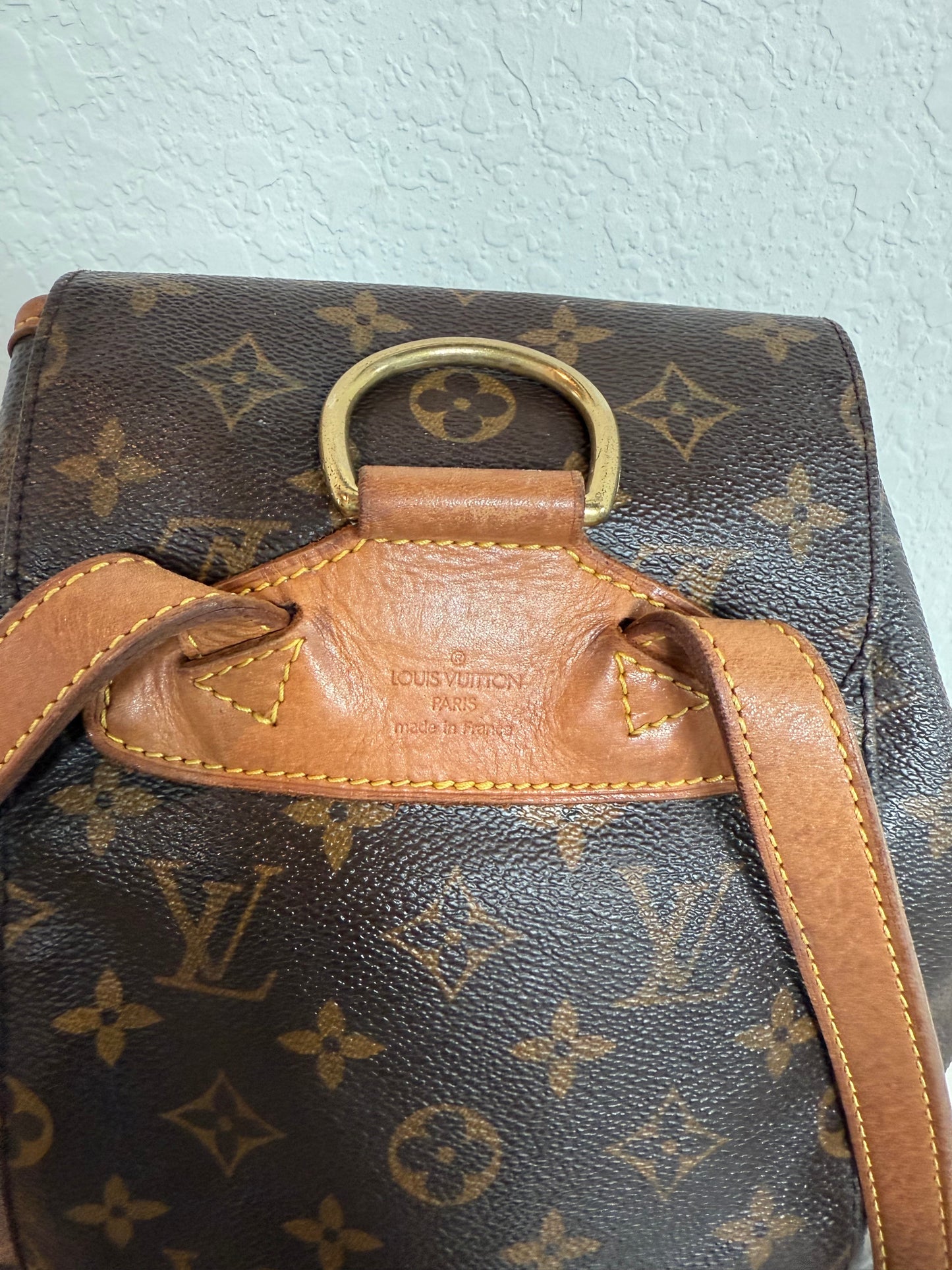 Pre-owned Authentic Louis Vuitton Montsouris MM Monogram Backpack