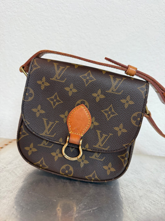 Pre-owned Authentic Louis Vuitton Saint Cloud PM Monogram Shoulder / Crossbody Bag