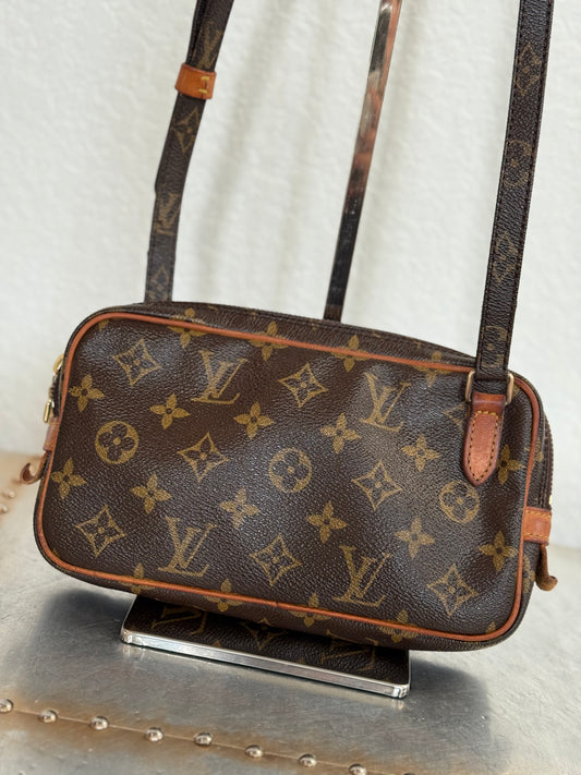 Pre-owned Authentic Louis Vuitton Marly Bandouliere Monogram Crossbody Bag