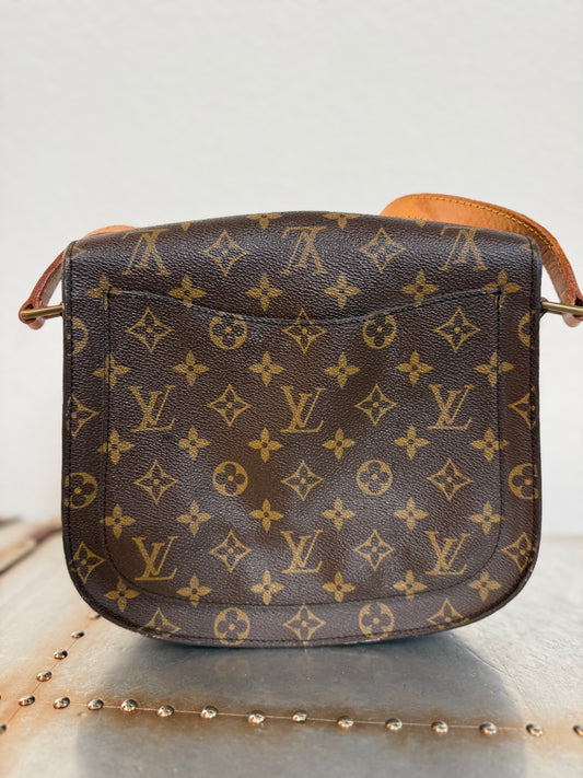 Pre-owned Authentic Louis Vuitton Saint Cloud GM Monogram Crossbody Bag