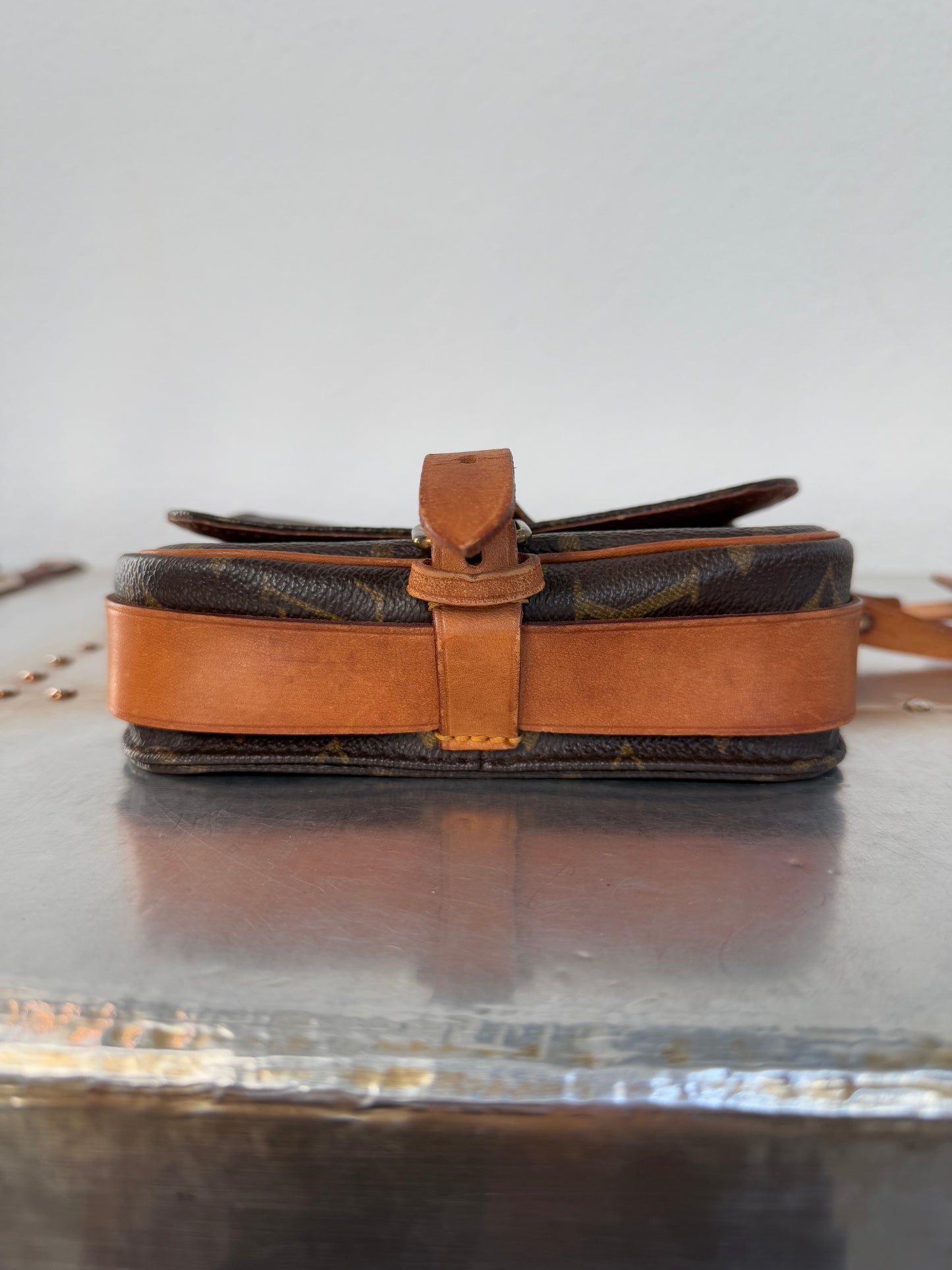 Pre-owned Louis Vuitton Cartouchiere PM Monogram Shoulder / Crossbody Bag